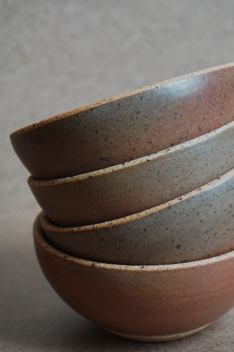 SECONDS: Speckled Walnut Set of 4 Bowls