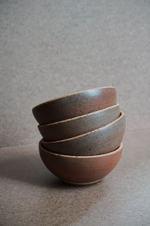 SECONDS: Speckled Walnut Set of 4 Bowls