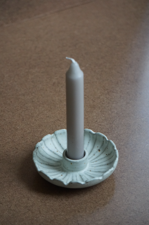 Carved Candle Holder, Stone